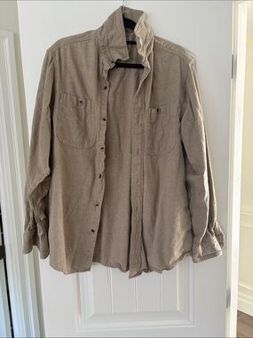 RedHead Casual Button-Down Shirt in Light Taupe